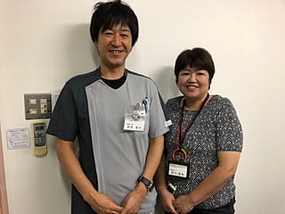 看護部長松下さんと看護部次長新美さん、笑顔が素敵です