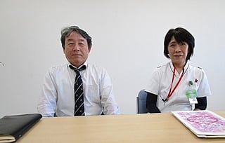 谷田雅代看護部長さん、竹田広光事務部長さん、ありがとうございました！